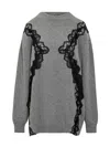 Stella Mccartney Lace-trimmed Virgin Wool Sweater