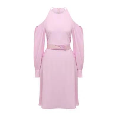 Stella Mccartney Cut Shoulders Dress Women In Pink
