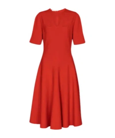 Stella Mccartney Cut-out Midi Dress In Red