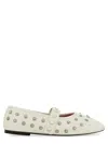 Stella Mccartney Ryder Semi Shine Alt Mat Flats Vanilla