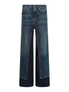 Stella Mccartney Contrasting Straight-leg Jeans In Azul