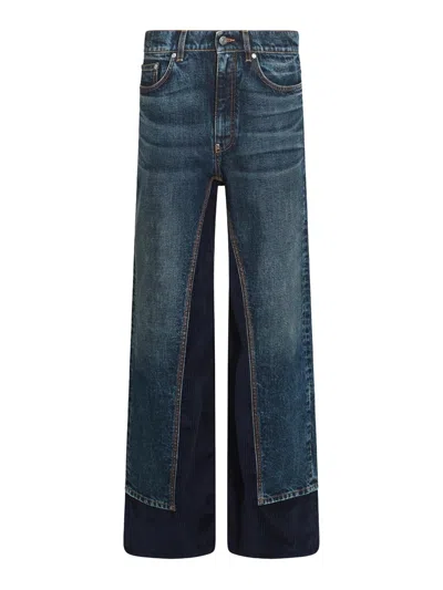 STELLA MCCARTNEY DARK BLUE COTTON JEANS