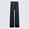 Stella Mccartney Contrasting Straight-leg Jeans In Vintage Dark