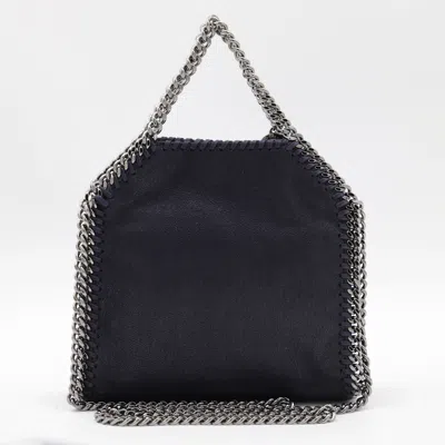 Stella Mccartney Dark Blue Faux Leather Tiny Totes