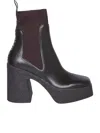 Stella Mccartney Platform Sole Skyla Chelsea Booties 12cm In Black