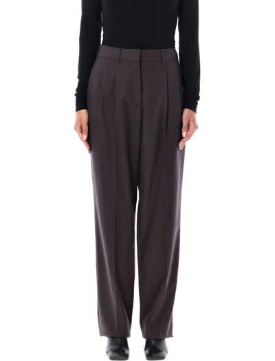 STELLA MCCARTNEY DARK BROWN PINCED PANT