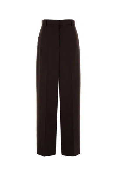 STELLA MCCARTNEY STELLA MCCARTNEY DARK BROWN TWILL PANT