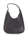 Stella Mccartney Hobo Bags Logo Shoulder Strap Structured Shape In Gray