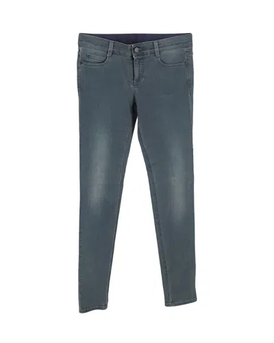 Stella Mccartney Dark Grey Skinny Jeans In Blue