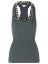 Stella Mccartney Chunky Chain Tank Top In Grey