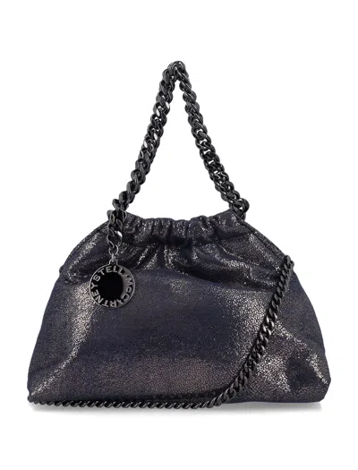 Stella Mccartney Dark Navy Leather Bag In Purple