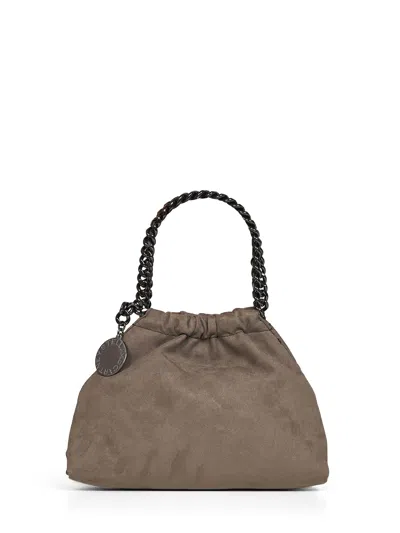 Stella Mccartney Dark Taupe Falabella Mini Drawstring Crossbody Bag