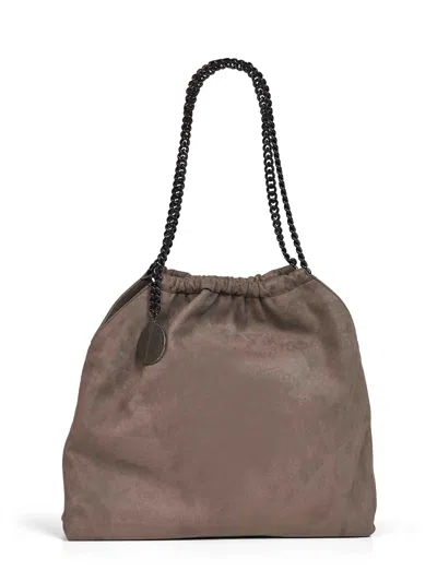 Stella Mccartney Dark Taupe Medium Falabella Drawstring Shoulder Bag