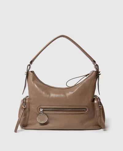 Stella Mccartney Dartmoor Cracked Patent Shoulder Bag