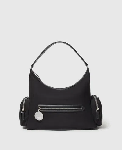 Stella Mccartney Dartmoor Econyl Shoulder Bag In Black