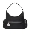 Stella Mccartney Womens Ultra Black Dartmoor Patent Vegan Leather Shoulder Bag In Black