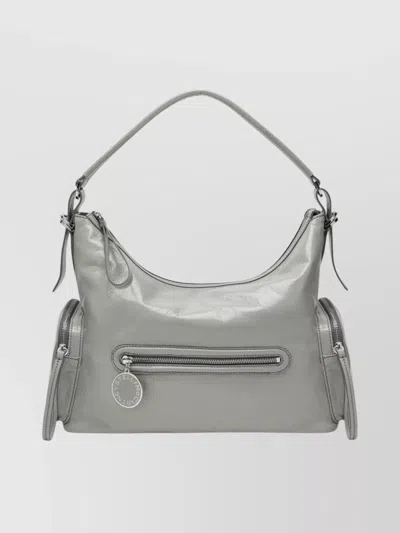 Stella Mccartney Dartmoor Shoulder Bag Adjustable Strap In Gray