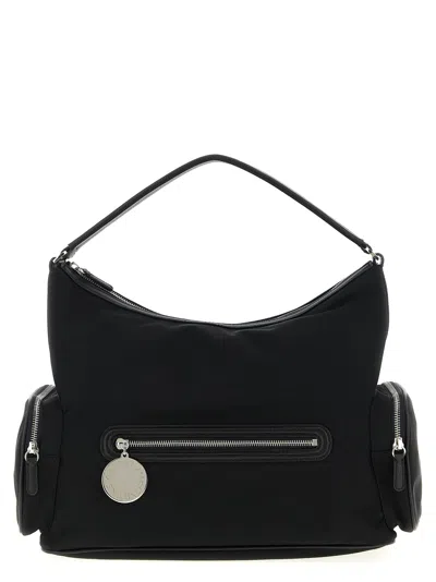 Stella Mccartney Womens Ultra Black Dartmoor Patent Vegan Leather Shoulder Bag