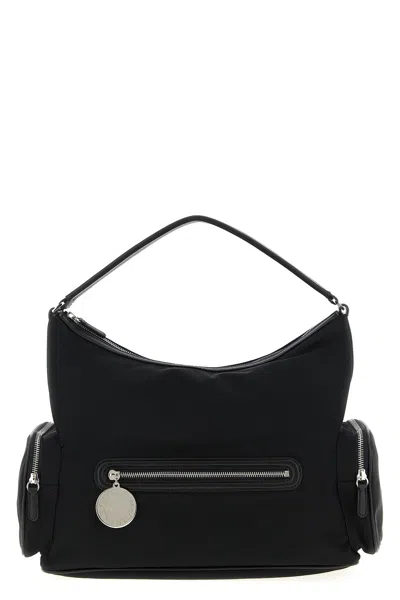 Stella Mccartney Womens Ultra Black Dartmoor Patent Vegan Leather Shoulder Bag