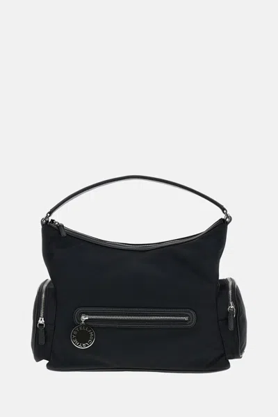Stella Mccartney Womens Ultra Black Dartmoor Patent Vegan Leather Shoulder Bag