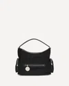 Stella Mccartney Womens Ultra Black Dartmoor Patent Vegan Leather Shoulder Bag In Black