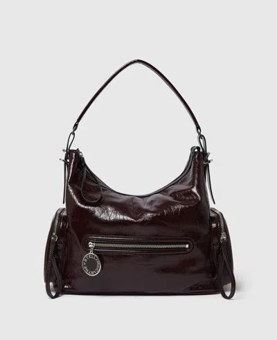 Stella Mccartney Dartmoor Shoulder Bag In Burgundy