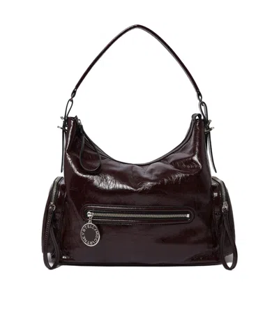 Stella Mccartney Dartmoor Shoulder Bag In Burgundy