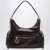 Stella Mccartney Dartmoor Shoulder Bag In Eggplant Color In Red