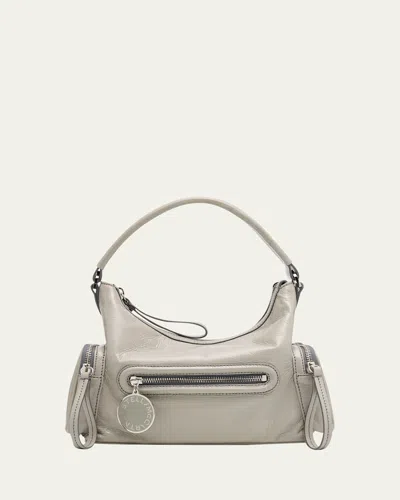 Stella Mccartney Dartmoor Small Patent Vegan Leather Shoulder Bag In Pink