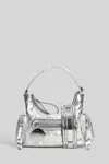 Stella Mccartney Dartmoor Small Shoulder Bag In Silver Polyamide In Silver