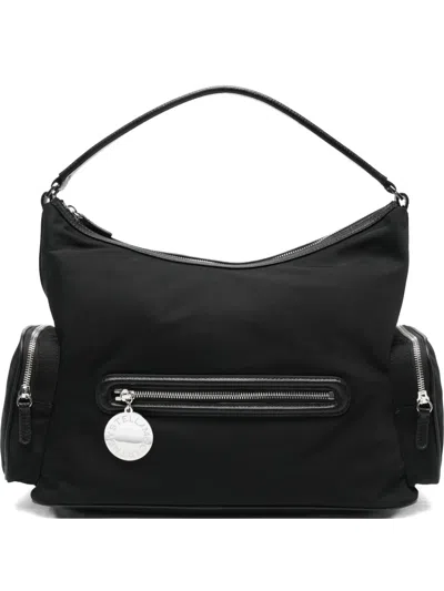 Stella Mccartney Womens Ultra Black Dartmoor Patent Vegan Leather Shoulder Bag