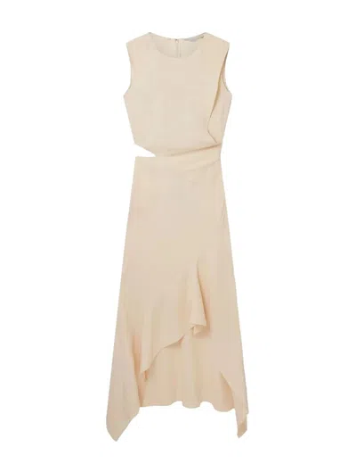 Stella Mccartney Day Evening Dress In Nude & Neutrals