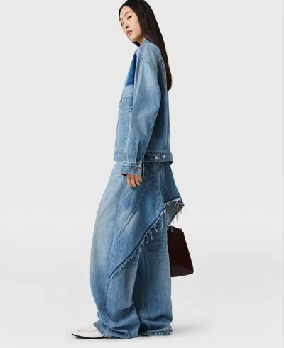 STELLA MCCARTNEY PURE.TECH DECONSTRUCTED DENIM JACKET