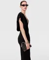 Stella Mccartney Deep V Cap Sleeved Midi Dress