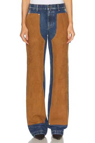 Stella Mccartney Denim & Suede Jeans