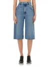 Stella Mccartney Denim Bermuda Shorts