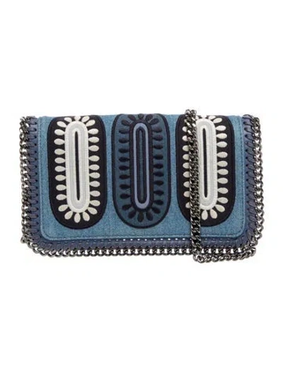 Pre-owned Stella Mccartney Denim Clutch In Blue