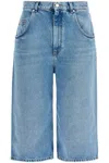 Stella Mccartney Distressed Cropped Jeans With A In Clear Blue
