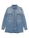 Stella Mccartney Denim Cotton Shirt In Blue