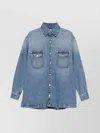 Stella Mccartney Button-fastening Flap-pocket Shirt In Blue