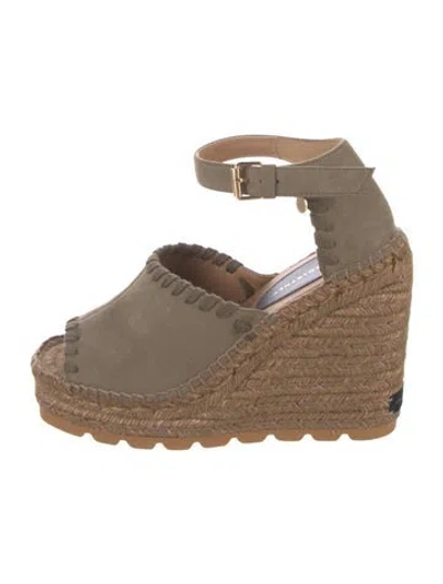 Pre-owned Stella Mccartney Denim Espadrilles W/ Tags In Neutral