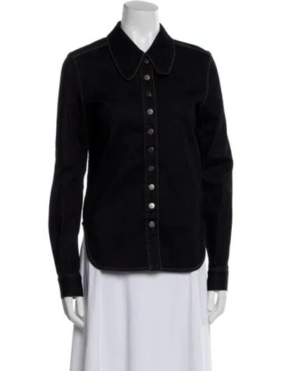 Pre-owned Stella Mccartney Denim Jacket In Black