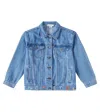 Stella Mccartney Long-sleeved Denim Coat In Blue