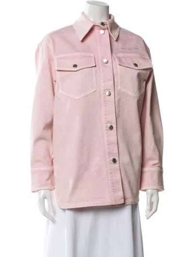 Pre-owned Stella Mccartney Denim Jacket In Pink