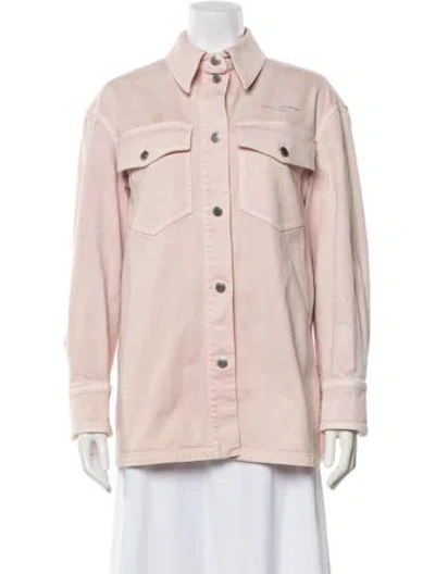 Pre-owned Stella Mccartney Denim Jacket In Pink