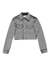 Stella Mccartney Denim Jacket With Mirror Clothing In Black