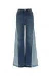 Stella Mccartney Double Vintage Blue Tones Slim Leg Jeans
