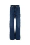 Stella Mccartney Womens Blue Vintage Denim Faded-wash Straight-leg High-rise Jeans In Bluevintagedenim