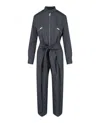 Stella Mccartney Brielle All-in-one Wool-blend Jumpsuit In Gray