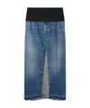 Stella Mccartney Tuxedo Band Skirt With Slit And Pockets In Multi